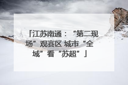 江苏南通：“第二现场”观赛区 城市“全域”看“苏超”