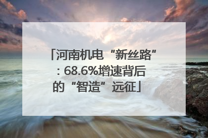 河南机电“新丝路”：68.6%增速背后的“智造”远征