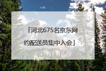 河北675名京东网约配送员集中入会