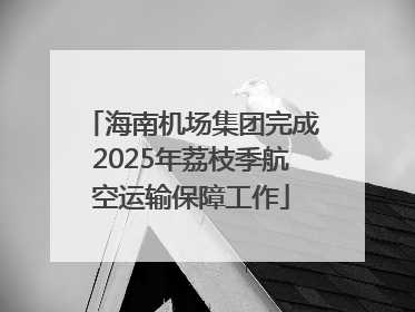 海南机场集团完成2025年荔枝季航空运输保障工作