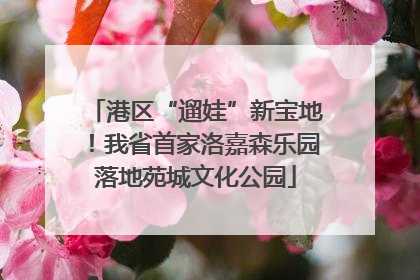 港区“遛娃”新宝地！我省首家洛嘉森乐园落地苑城文化公园
