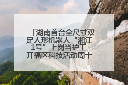 湖南首台全尺寸双足人形机器人“湘江1号”上岗当护工 开福区科技活动周十大科创项目签约