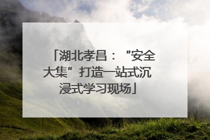 湖北孝昌：“安全大集”打造一站式沉浸式学习现场