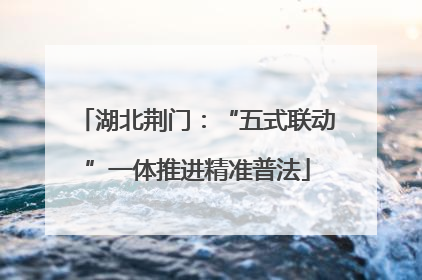 湖北荆门：“五式联动”一体推进精准普法