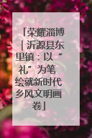 荣耀淄博｜沂源县东里镇：以“礼”为笔 绘就新时代乡风文明画卷