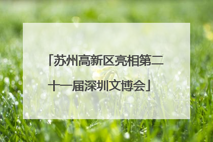 苏州高新区亮相第二十一届深圳文博会