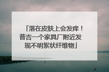 落在皮肤上会发痒！普吉一个家具厂附近发现不明絮状纤维物
