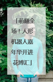萌翻全场！人形机器人嘉年华开进花博汇