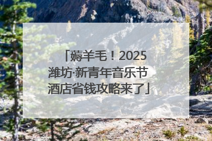 薅羊毛！2025潍坊·新青年音乐节酒店省钱攻略来了