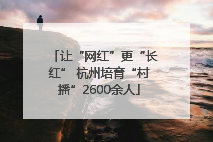 让“网红”更“长红” 杭州培育“村播”2600余人