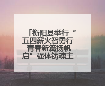 衡阳县举行“五四薪火智勇行 青春新篇扬帆启”强体铸魂主题团日活动
