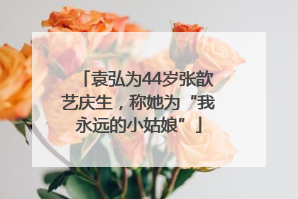 袁弘为44岁张歆艺庆生，称她为“我永远的小姑娘”