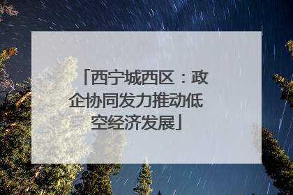 西宁城西区：政企协同发力推动低空经济发展