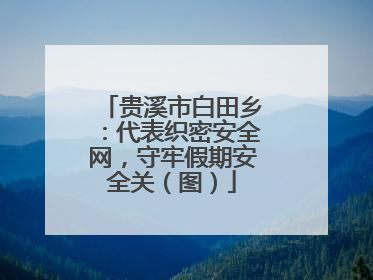 贵溪市白田乡：代表织密安全网，守牢假期安全关（图）