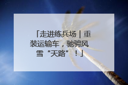 走进练兵场｜重装运输车，驰骋风雪“天路”！