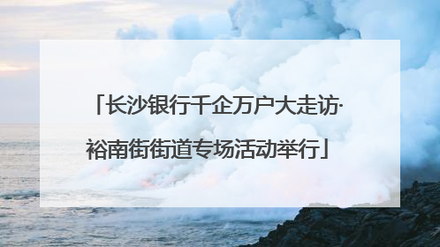 长沙银行千企万户大走访·裕南街街道专场活动举行