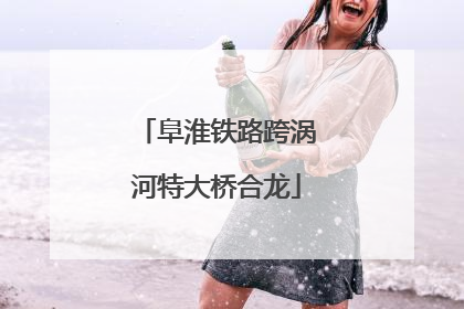 阜淮铁路跨涡河特大桥合龙