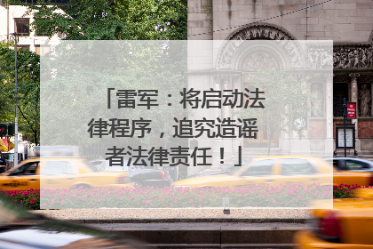 雷军：将启动法律程序，追究造谣者法律责任！