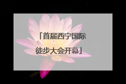 首届西宁国际徒步大会开幕
