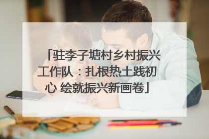 驻李子塘村乡村振兴工作队：扎根热土践初心 绘就振兴新画卷
