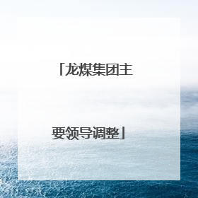 龙煤集团主要领导调整