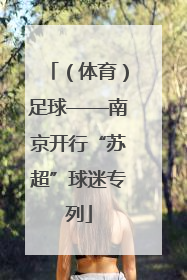 （体育）足球——南京开行“苏超”球迷专列