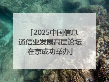 2025中国信息通信业发展高层论坛在京成功举办