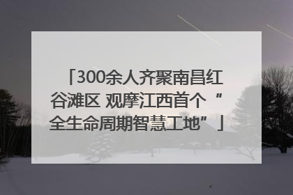 300余人齐聚南昌红谷滩区 观摩江西首个“全生命周期智慧工地”