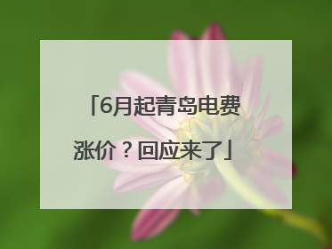 6月起青岛电费涨价？回应来了